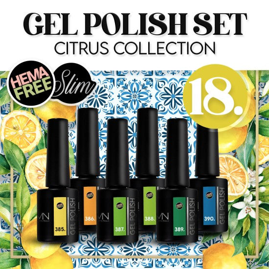 Citrus Collection-geelilakkasetti 6 pulloa